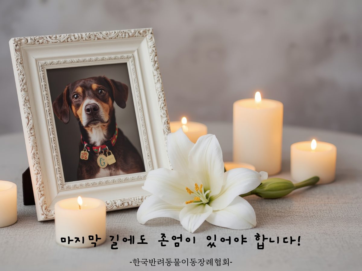 마지막 길에도 존엄이 있어야 합니다 — 추모 사진과 촛불